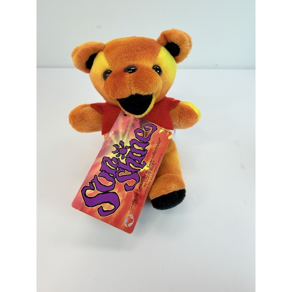 Sunshine 7" Grateful Dead Bean Bear With Tag Series 2 Liquid Blue Plush